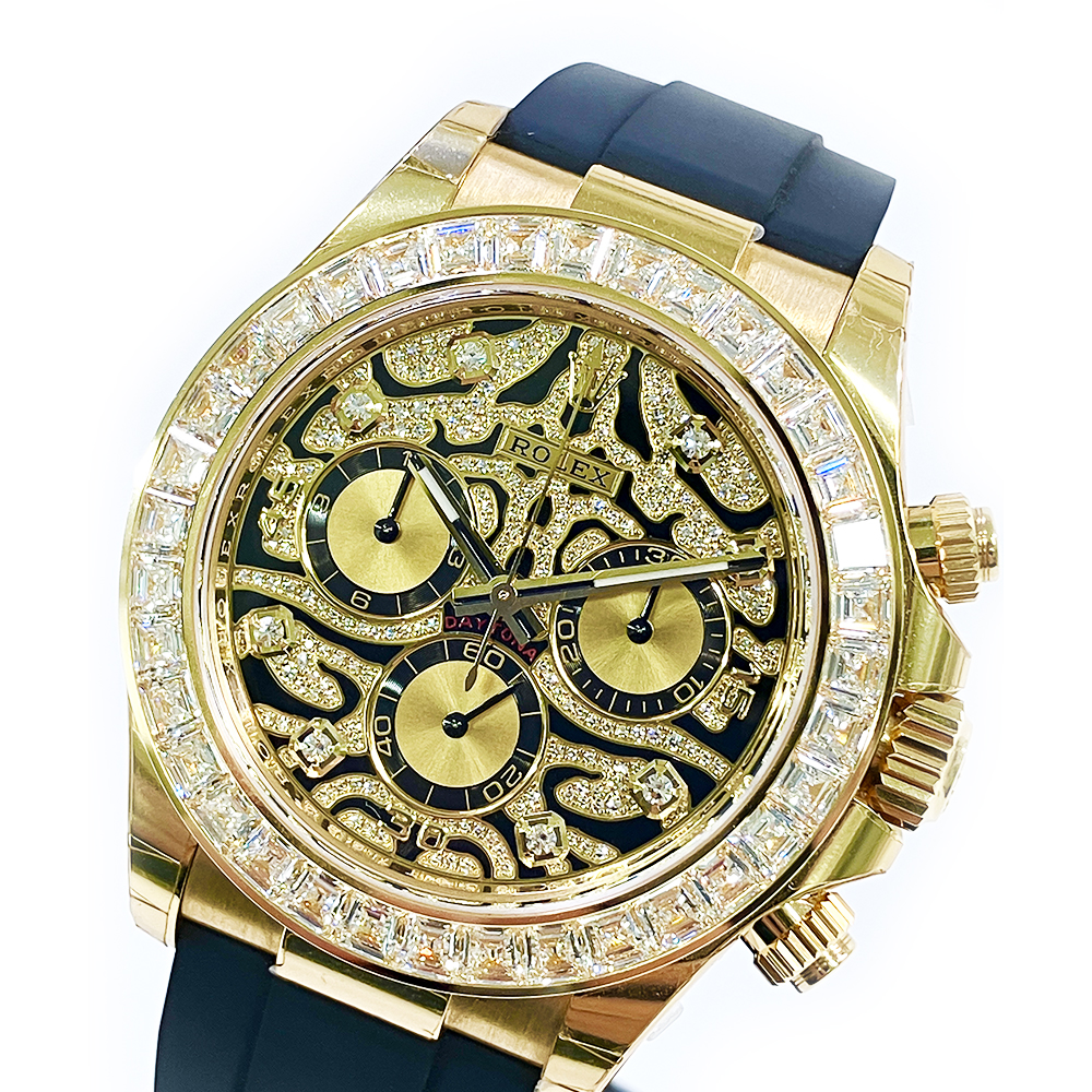 Daytona Yellow Gold Diamond Oysterflex "Eye of the Tiger" 40mm Product Image 4
