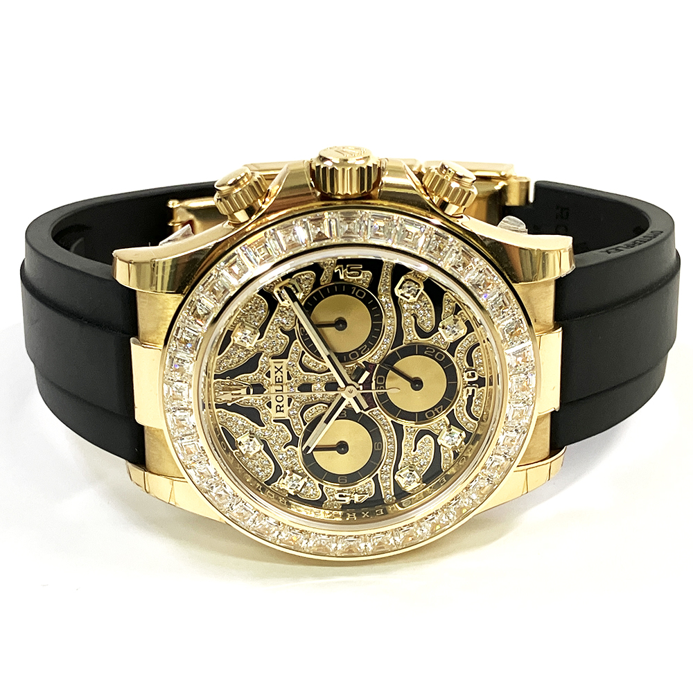 Daytona Yellow Gold Diamond Oysterflex "Eye of the Tiger" 40mm Product Image 2