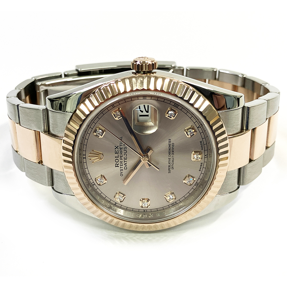 Datejust Rose Gold & Steel Pink Dial 41mm Product Image 2