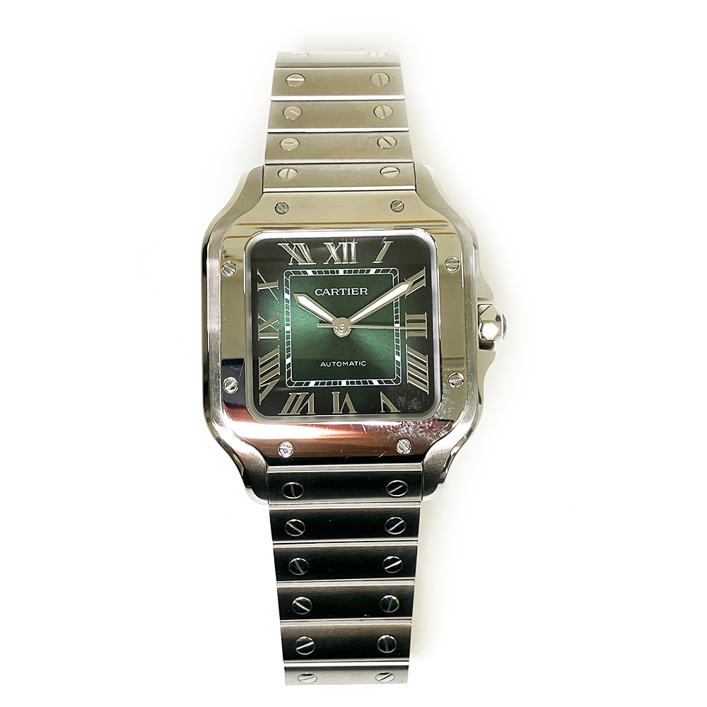 Santos de Cartier Steel Green Dial 35mm Product Image 1