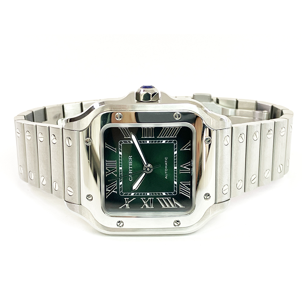 Santos de Cartier Steel Green Dial 35mm Product Image 2
