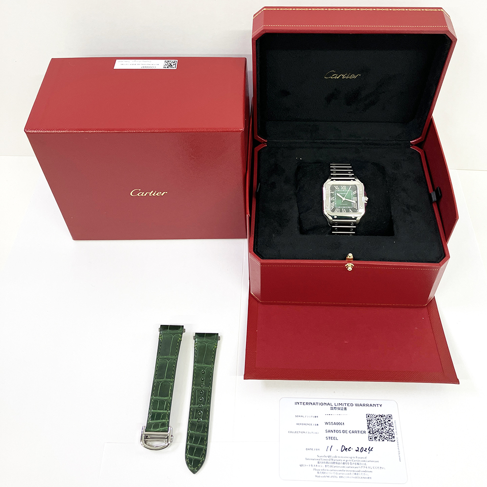 Santos de Cartier Steel Green Dial 35mm Product Image 6