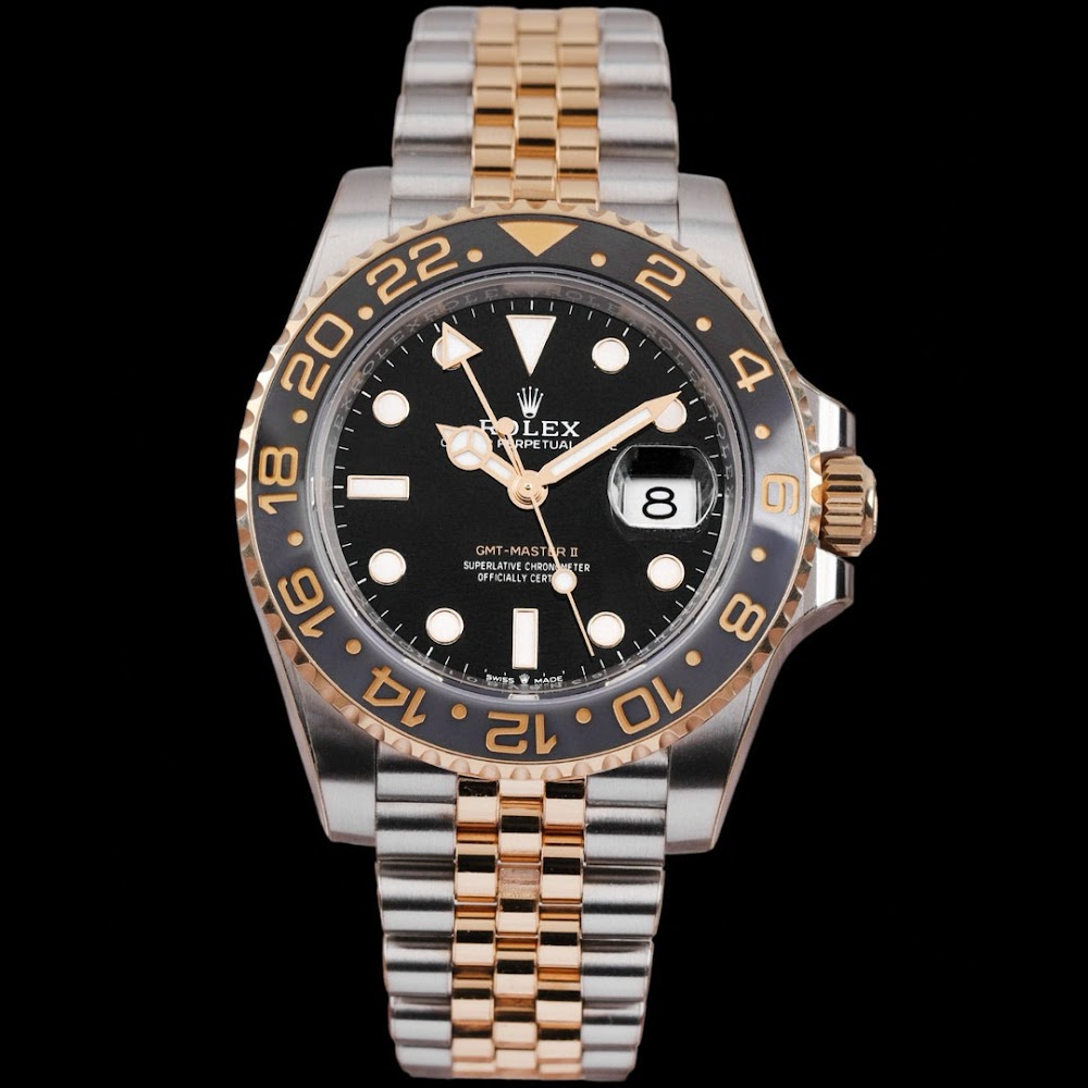 GMT-Master II Yellow Gold & Steel Jubilee Black Dial 40mm Product Image 1
