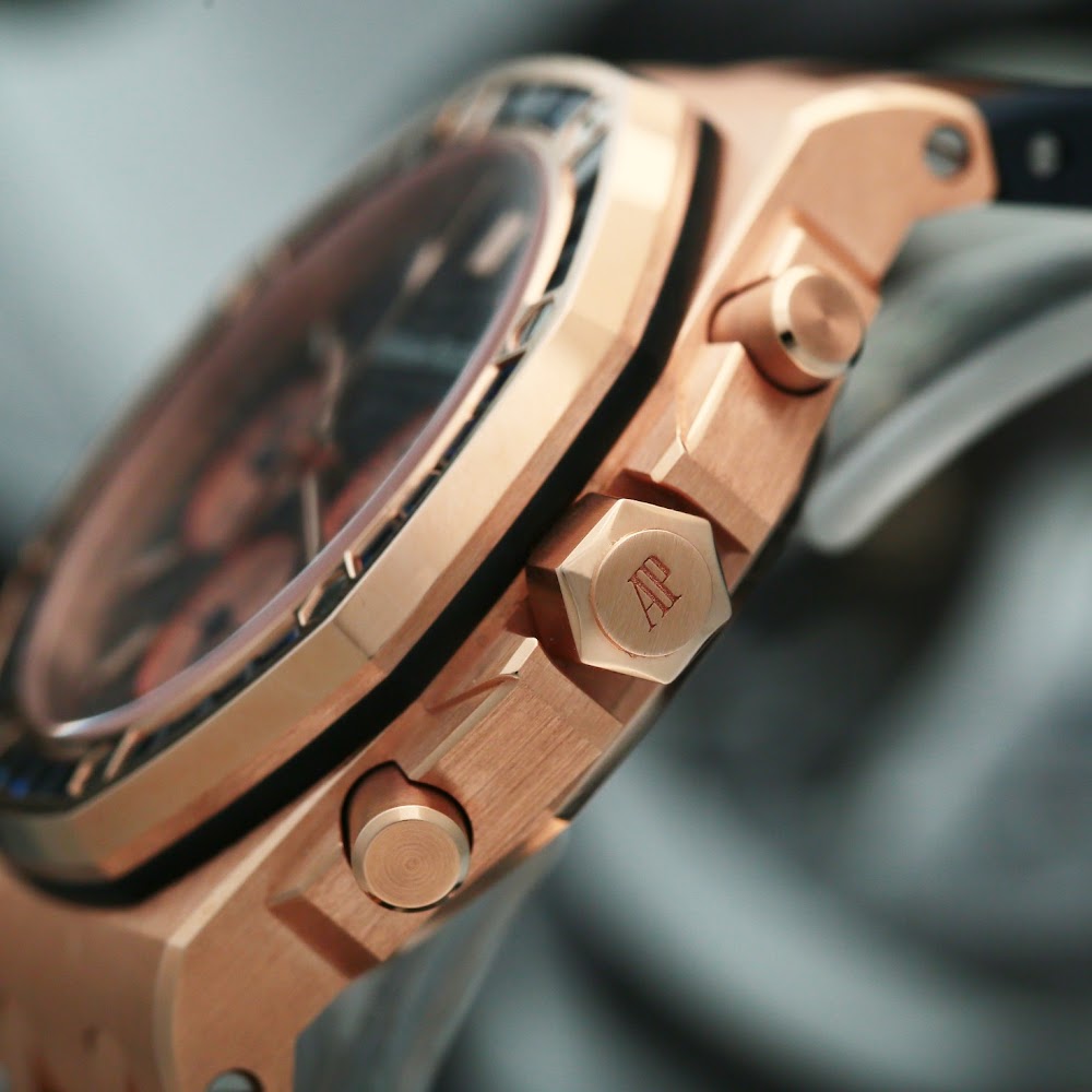 Royal Oak Offshore Lady Chronograph Rose Gold Sapphire Blue Dial 37mm Product Image 3