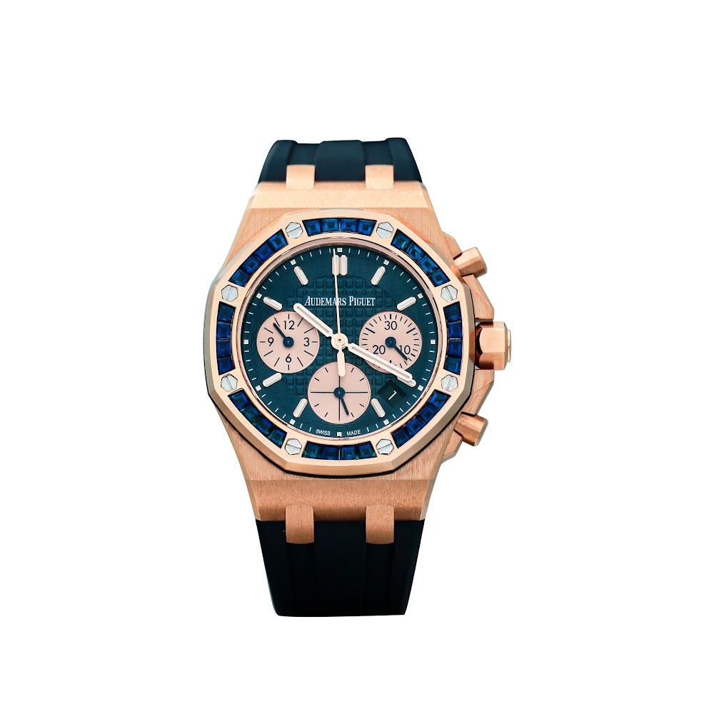 Royal Oak Offshore Lady Chronograph Rose Gold Sapphire Blue Dial 37mm Product Image 1
