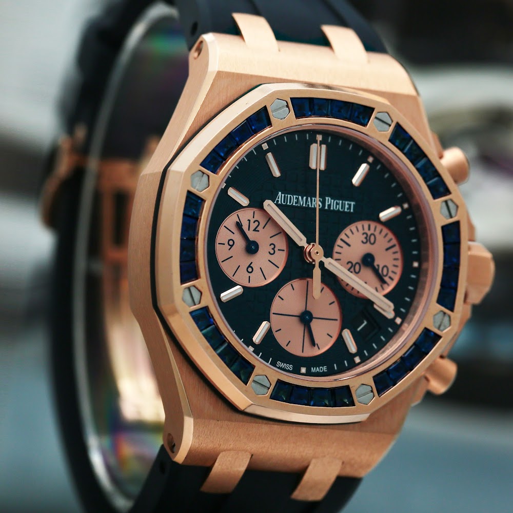 Royal Oak Offshore Lady Chronograph Rose Gold Sapphire Blue Dial 37mm Product Image 2