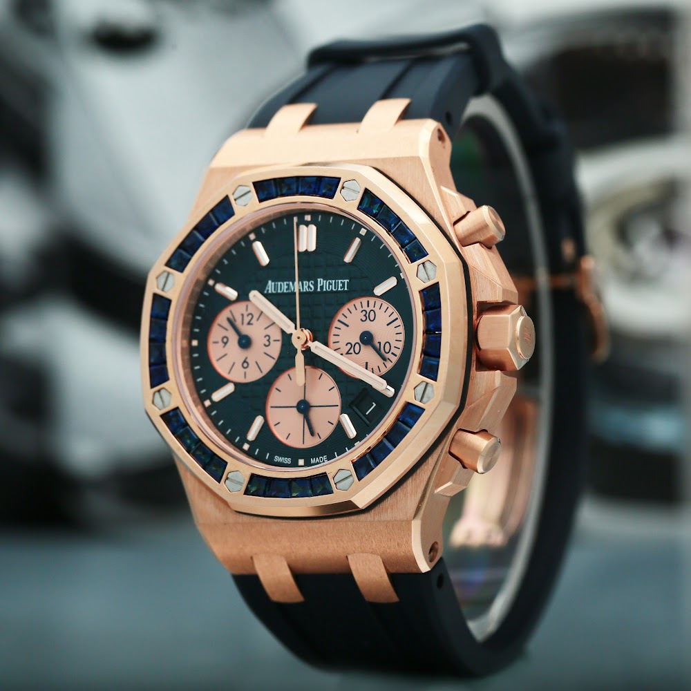 Royal Oak Offshore Lady Chronograph Rose Gold Sapphire Blue Dial 37mm Product Image 6