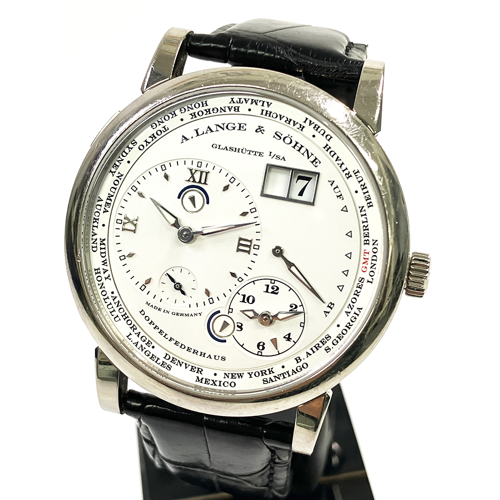 Lange 1 Timezone White Gold Silver Dial 41mm Product Image 2