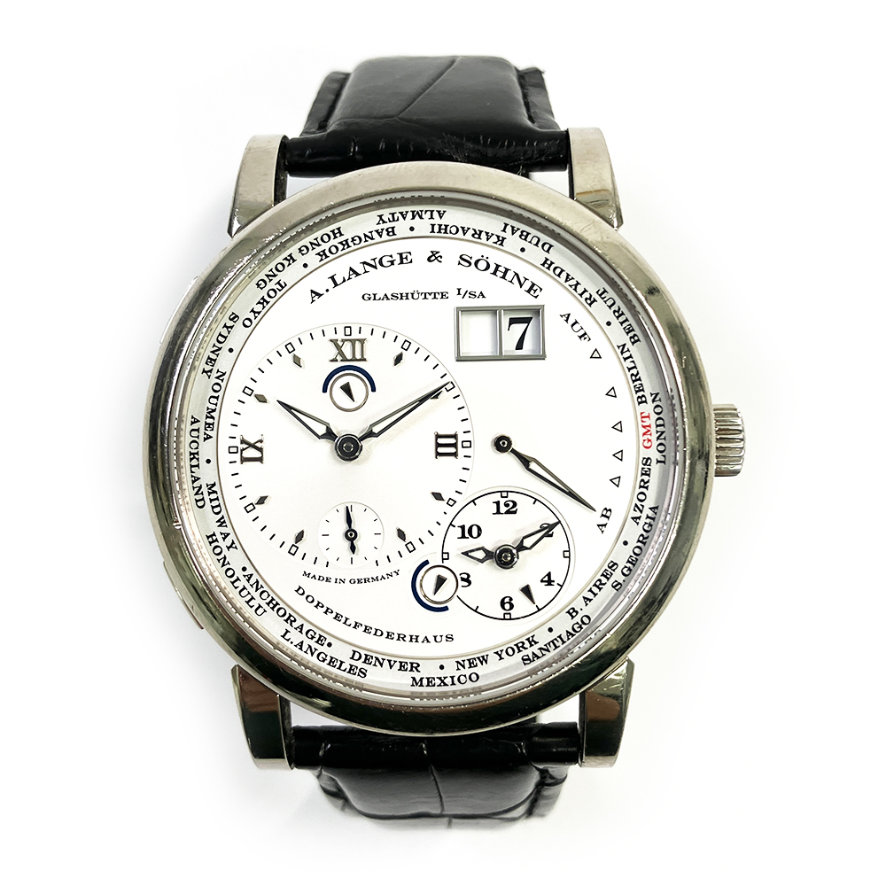 Lange 1 Timezone White Gold Silver Dial 41mm Product Image 1