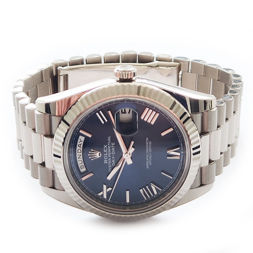 Day-Date White Gold Blue Dial 40mm Product Image 2