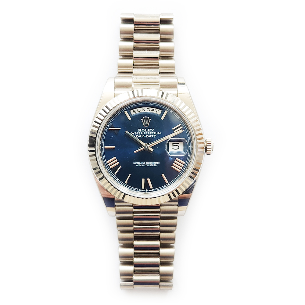 Day-Date White Gold Blue Dial 40mm Product Image 1