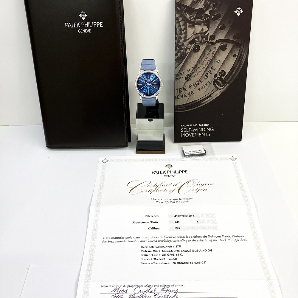 Calatrava White Gold Diamond Blue Dial 35mm Product Image 8