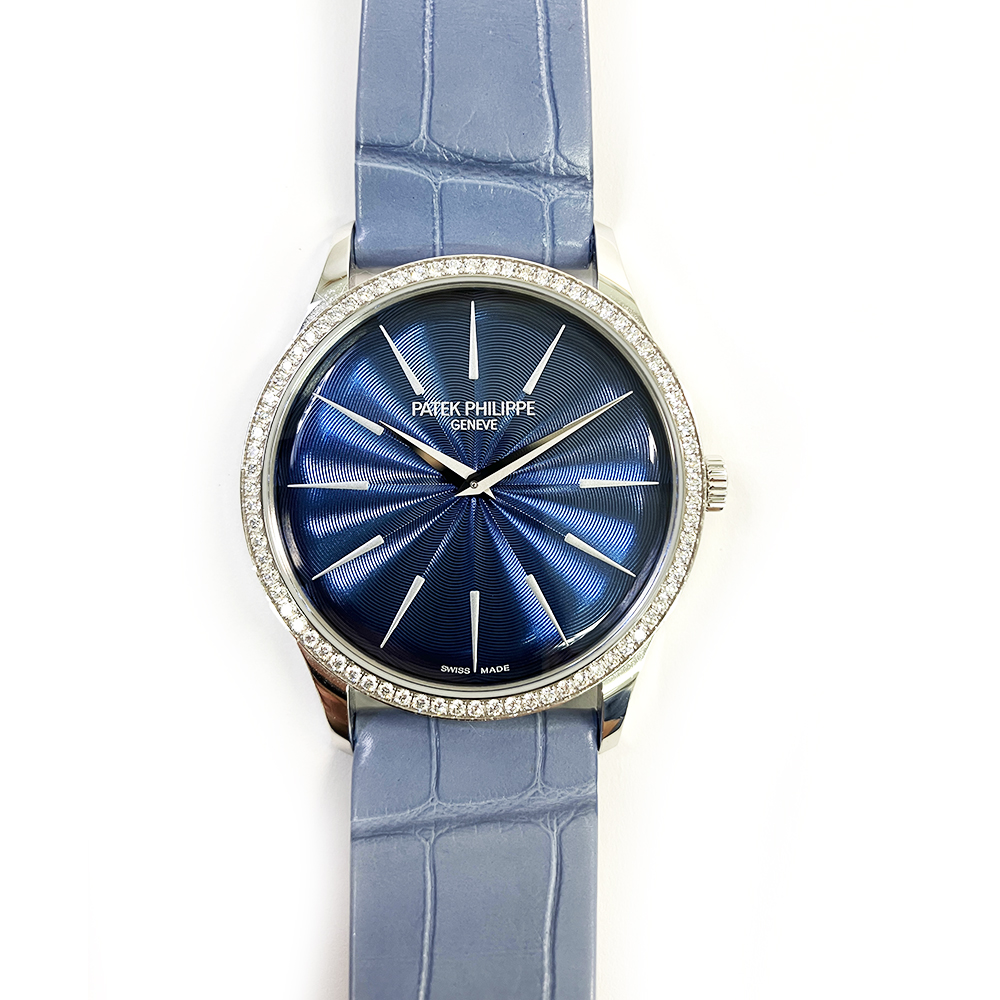 Calatrava White Gold Diamond Blue Dial 35mm Product Image 1