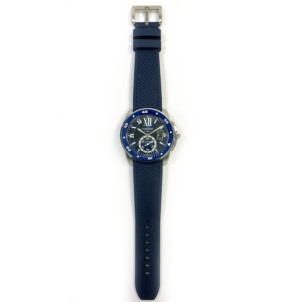 Calibre de Cartier Steel Blue Dial 42mm Product Image 2
