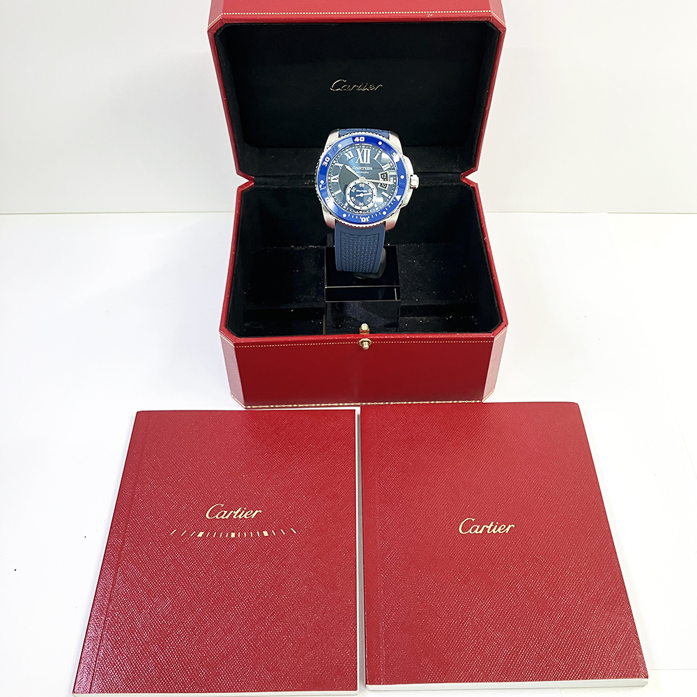 Calibre de Cartier Steel Blue Dial 42mm Product Image 8