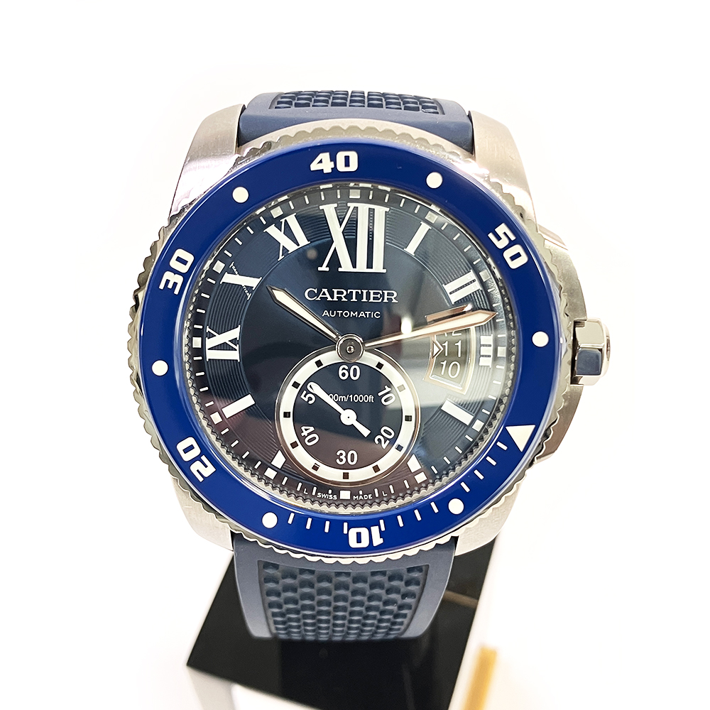 Calibre de Cartier Steel Blue Dial 42mm Product Image 5