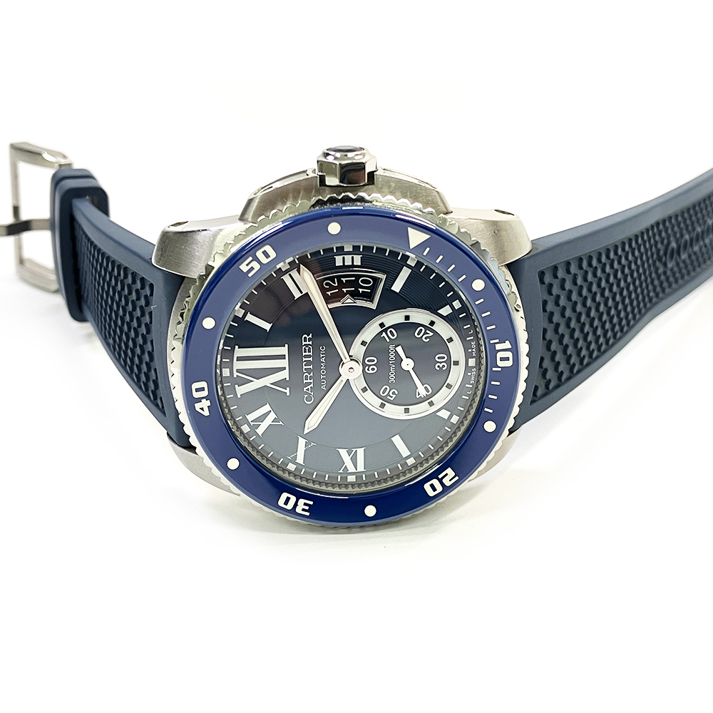 Calibre de Cartier Steel Blue Dial 42mm Product Image 3