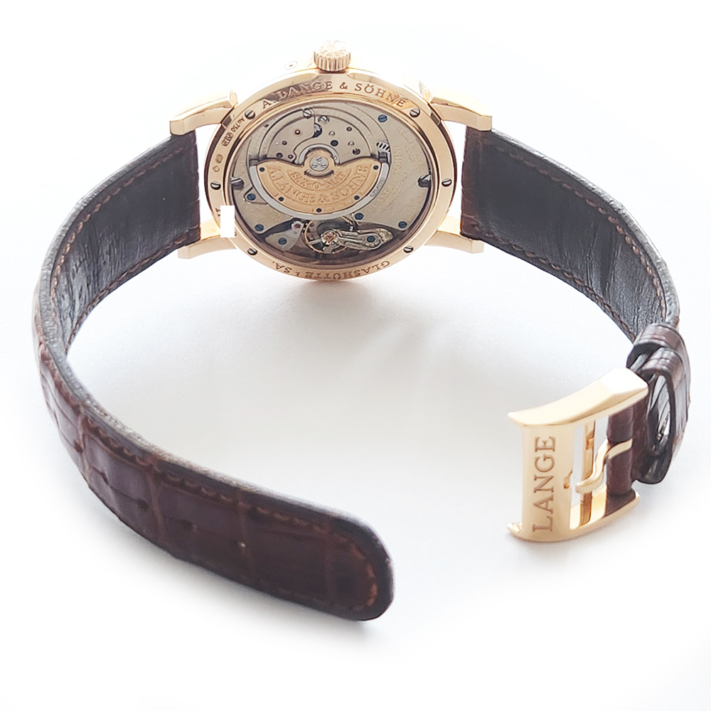 Saxonia Annual Calendar Rose Gold Silver Dial 38mm Product Image 4