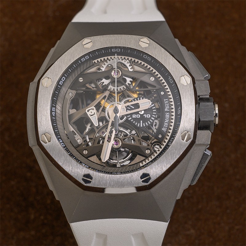 Royal Oak Concept Tourbillon Chronograph Titanium Ceramic Skeleton Dial 44mm Product Image 1
