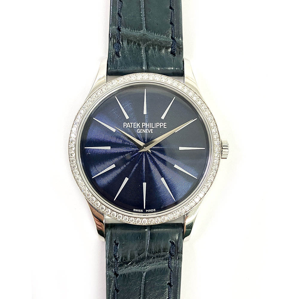 Calatrava White Gold Diamond Blue Dial 33mm Product Image 1