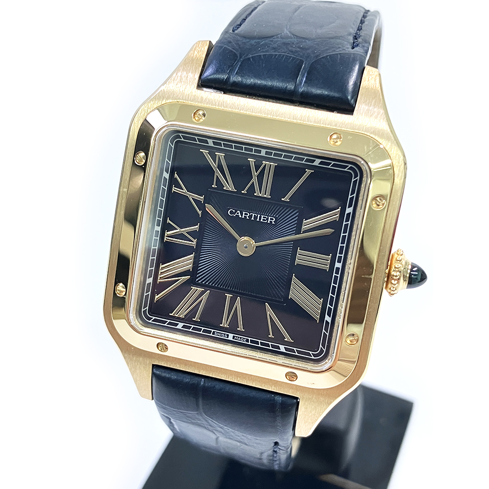Santos-Dumont Yellow Gold Blue Dial 31mm Product Image 4