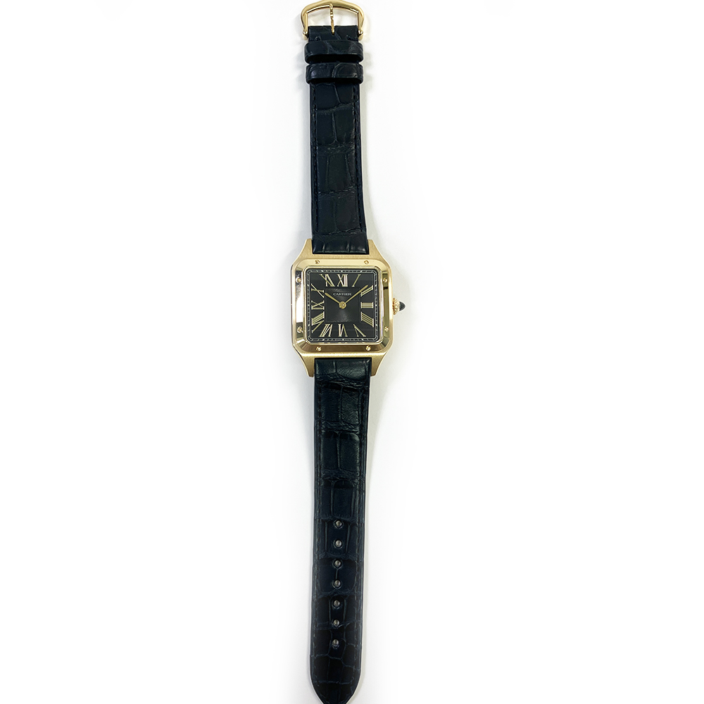 Santos-Dumont Yellow Gold Blue Dial 31mm Product Image 2