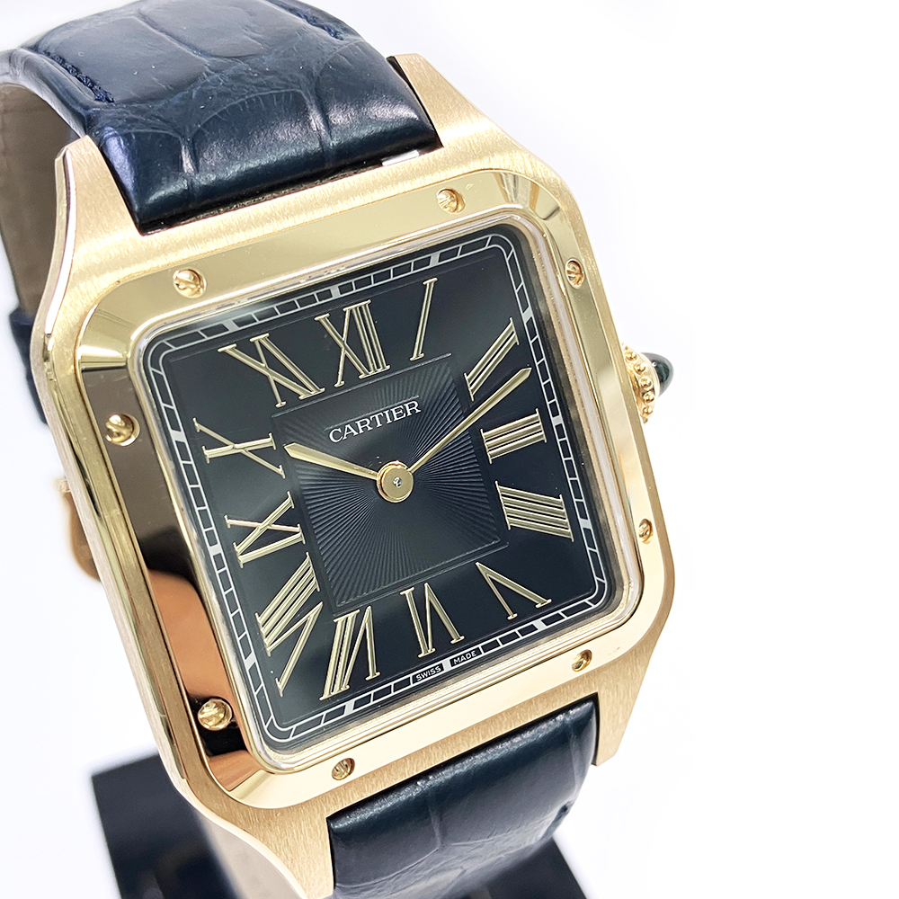 Santos-Dumont Yellow Gold Blue Dial 31mm Product Image 5