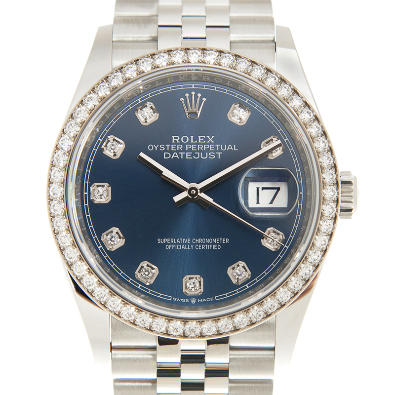 Datejust Steel Diamond Jubilee Blue Dial 36mm Product Image 2