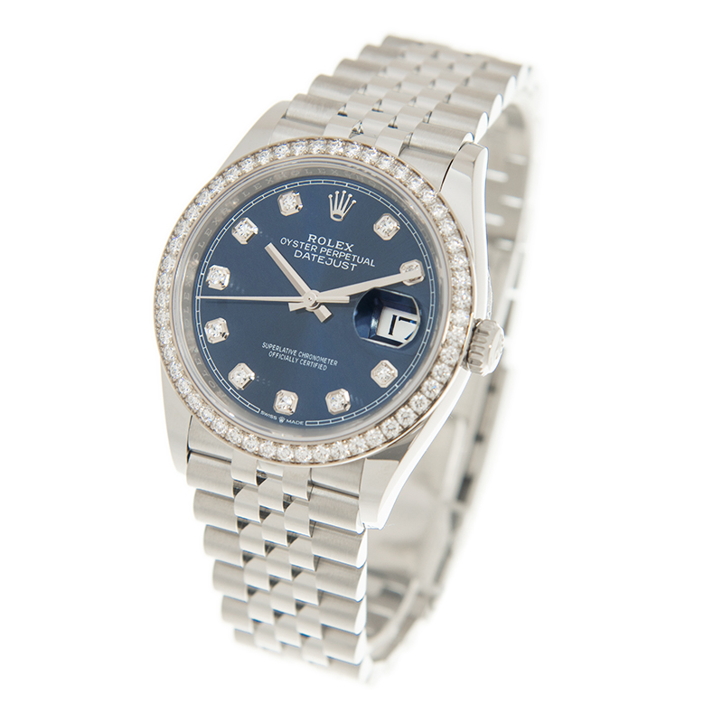 Datejust Steel Diamond Jubilee Blue Dial 36mm Product Image 3