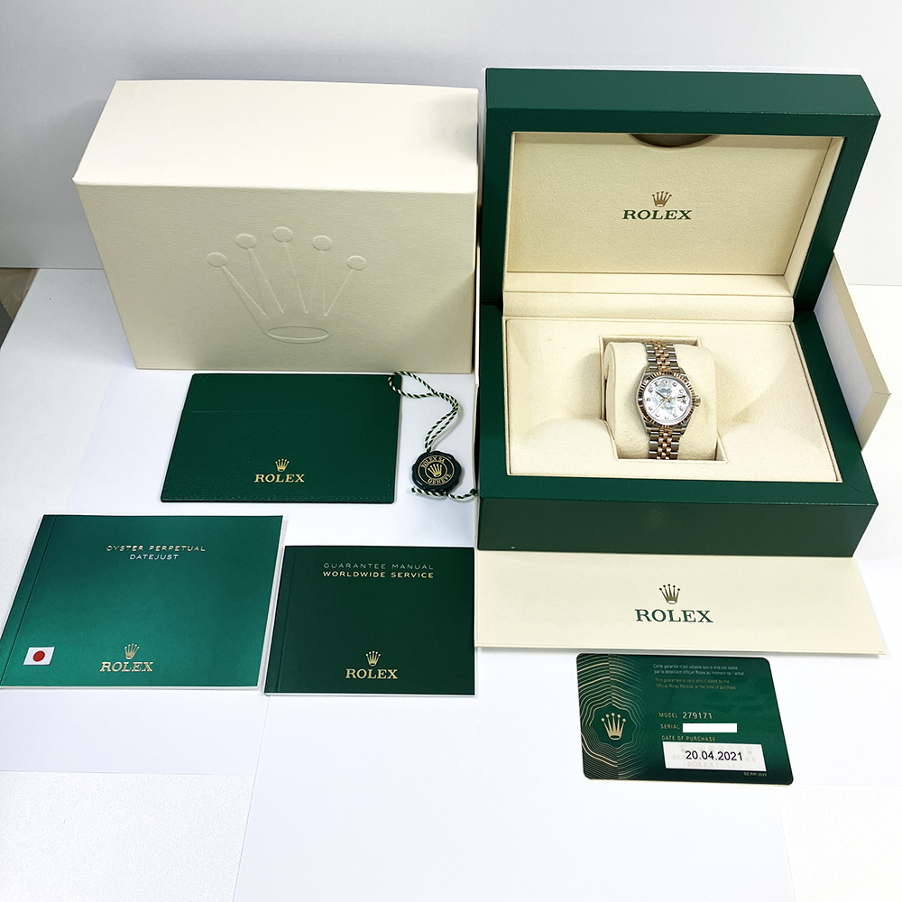 Lady-Datejust Rose Gold & Steel Jubilee Mother of Pearl Dial 28mm Product Image 5