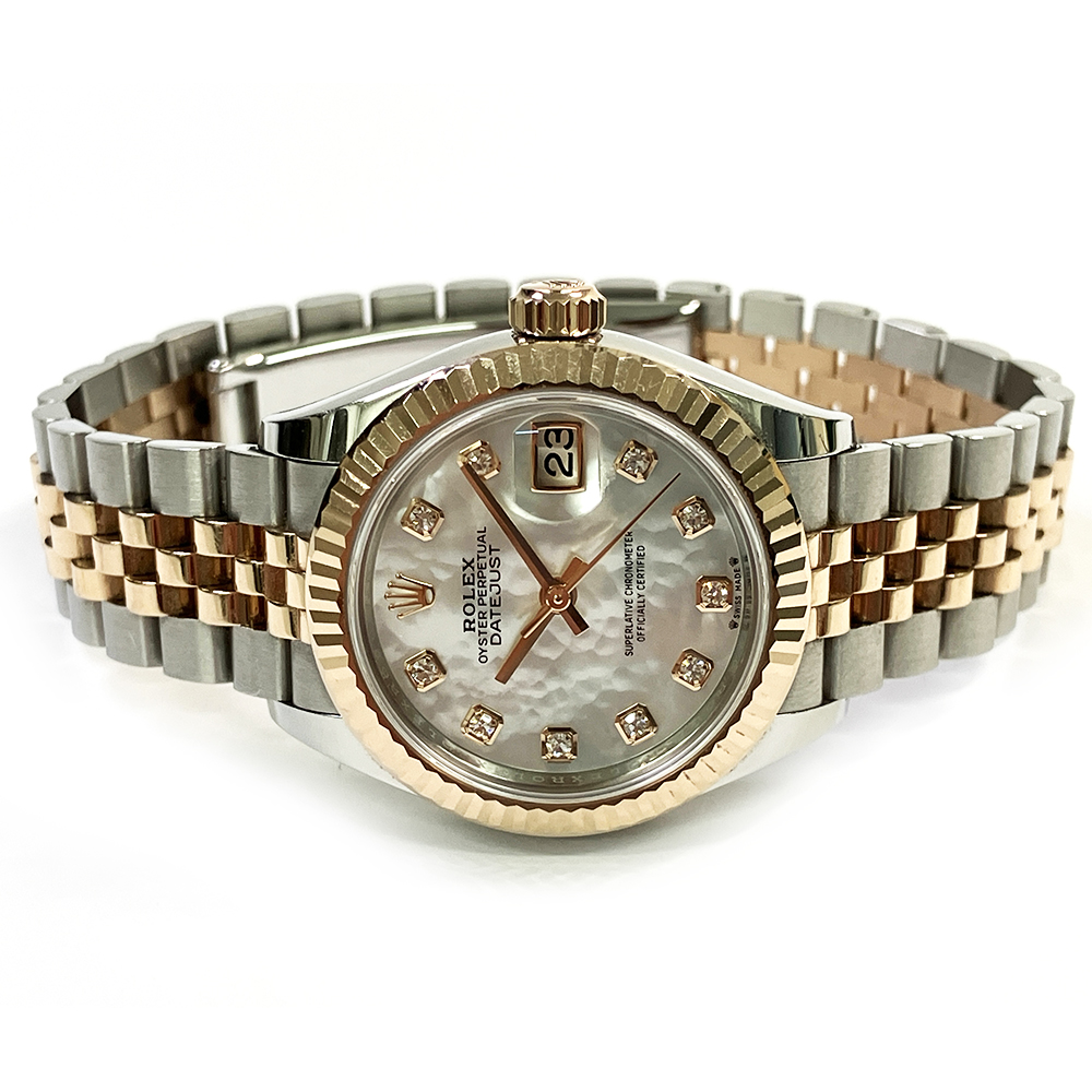 Lady-Datejust Rose Gold & Steel Jubilee Mother of Pearl Dial 28mm Product Image 2