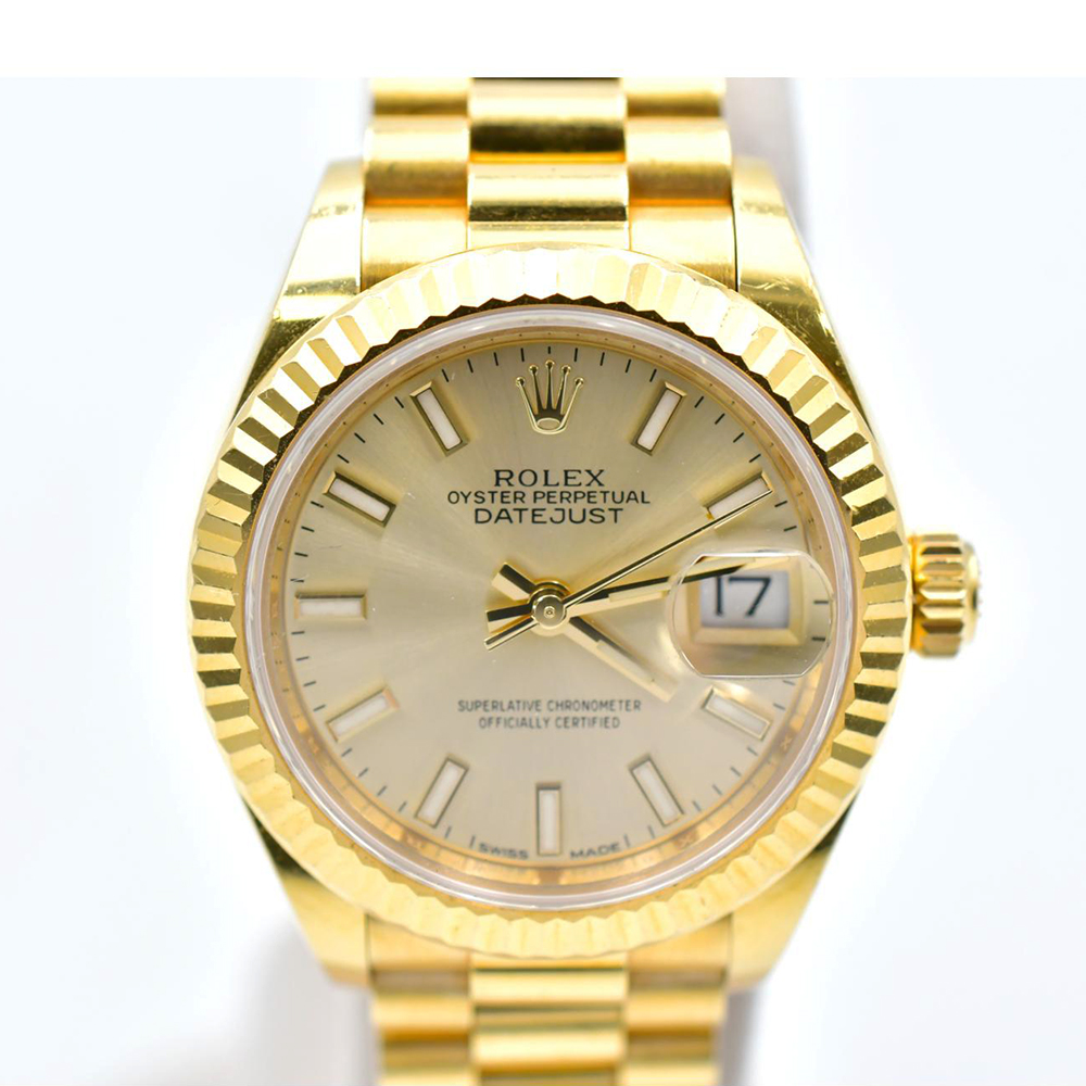 Lady-Datejust Yellow Gold Silver Dial 28mm Product Image 2