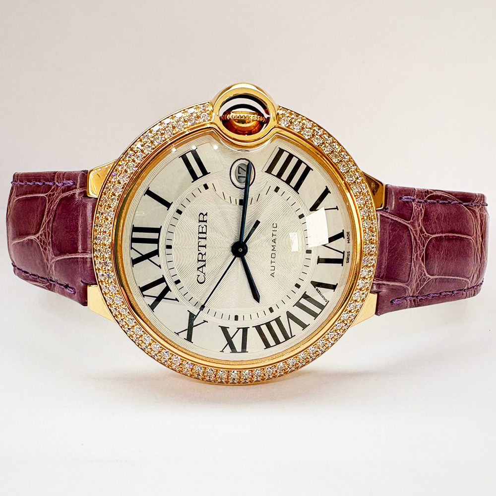 Ballon Bleu de Cartier Yellow Gold Diamond Silver Dial 42mm Product Image 2