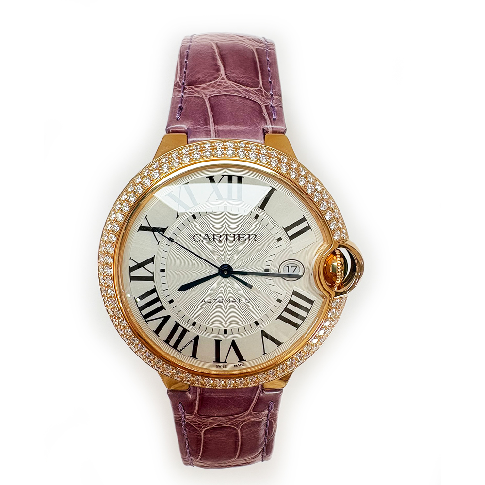 Ballon Bleu de Cartier Yellow Gold Diamond Silver Dial 42mm Product Image 1