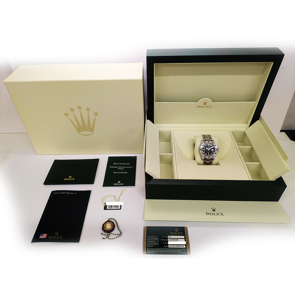 GMT-Master Ii White Gold Diamond Black Dial 40mm Product Image 9