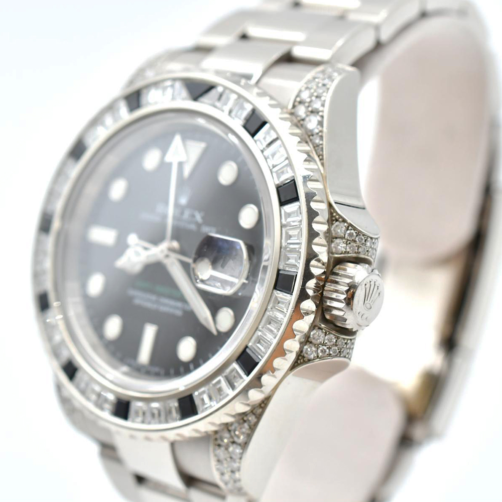 GMT-Master Ii White Gold Diamond Black Dial 40mm Product Image 2