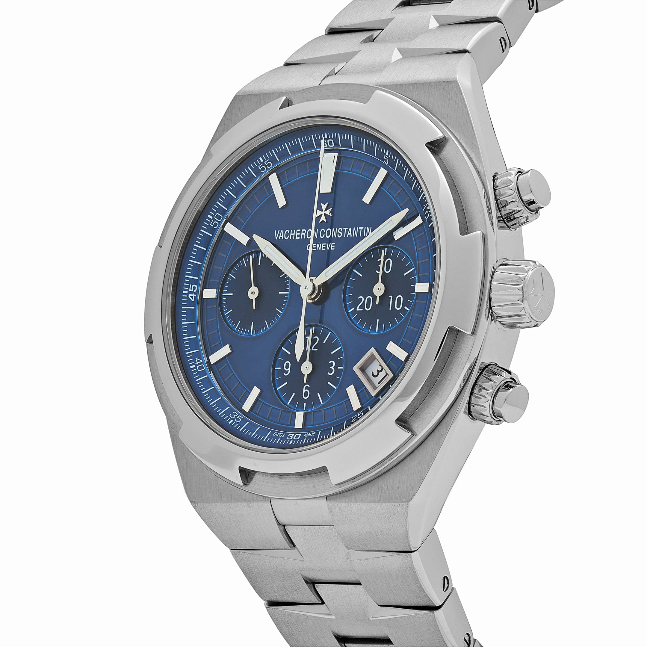 Overseas Chronograph Steel Blue Dial 42mm Product Image 1