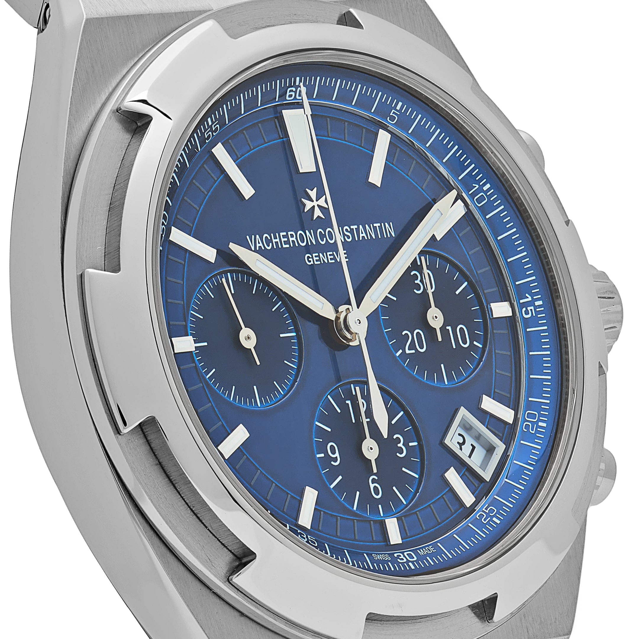 Overseas Chronograph Steel Blue Dial 42mm Product Image 3