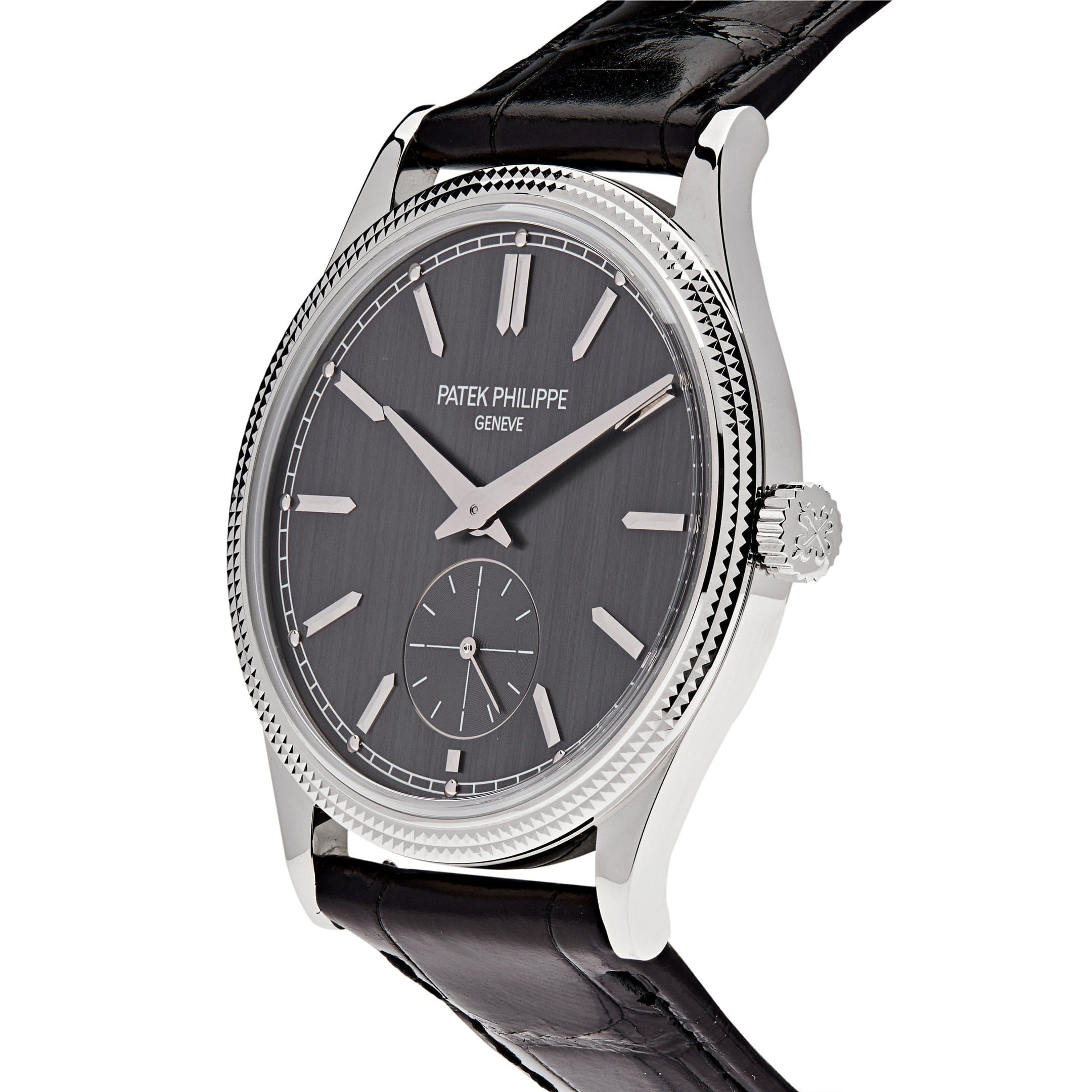 Calatrava Clous de Paris White Gold Grey Dial 39mm Product Image 1