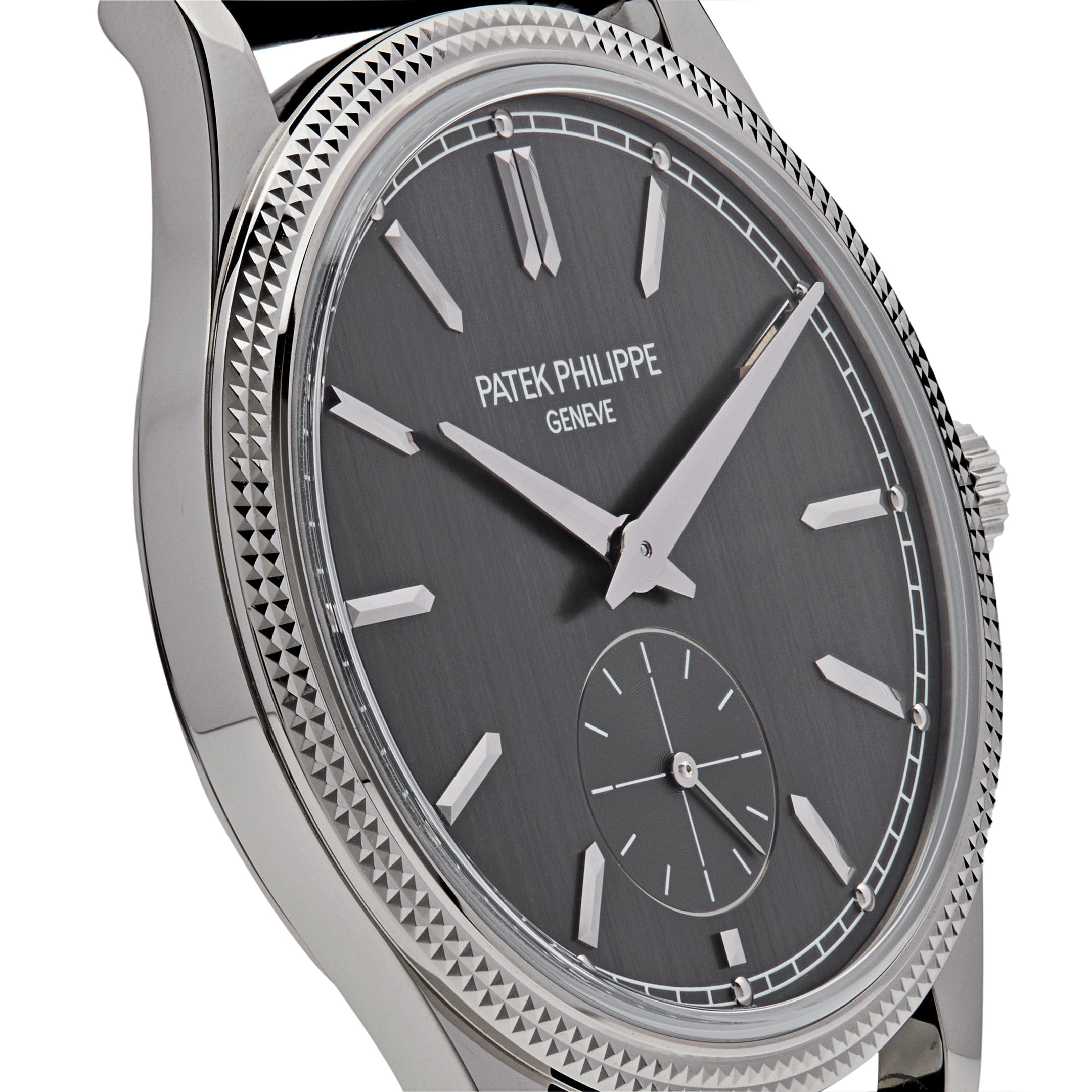 Calatrava Clous de Paris White Gold Grey Dial 39mm Product Image 2