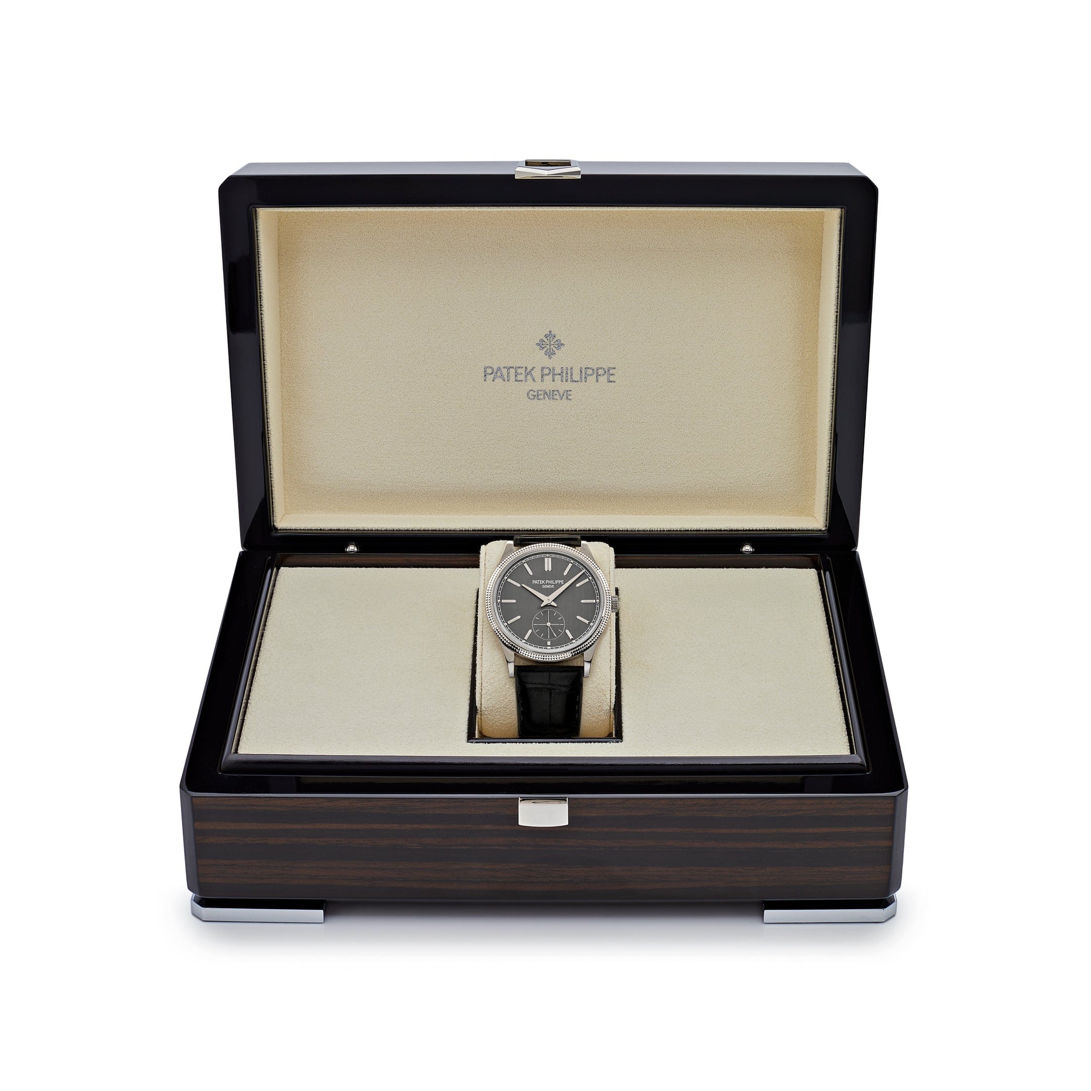 Calatrava Clous de Paris White Gold Grey Dial 39mm Product Image 4