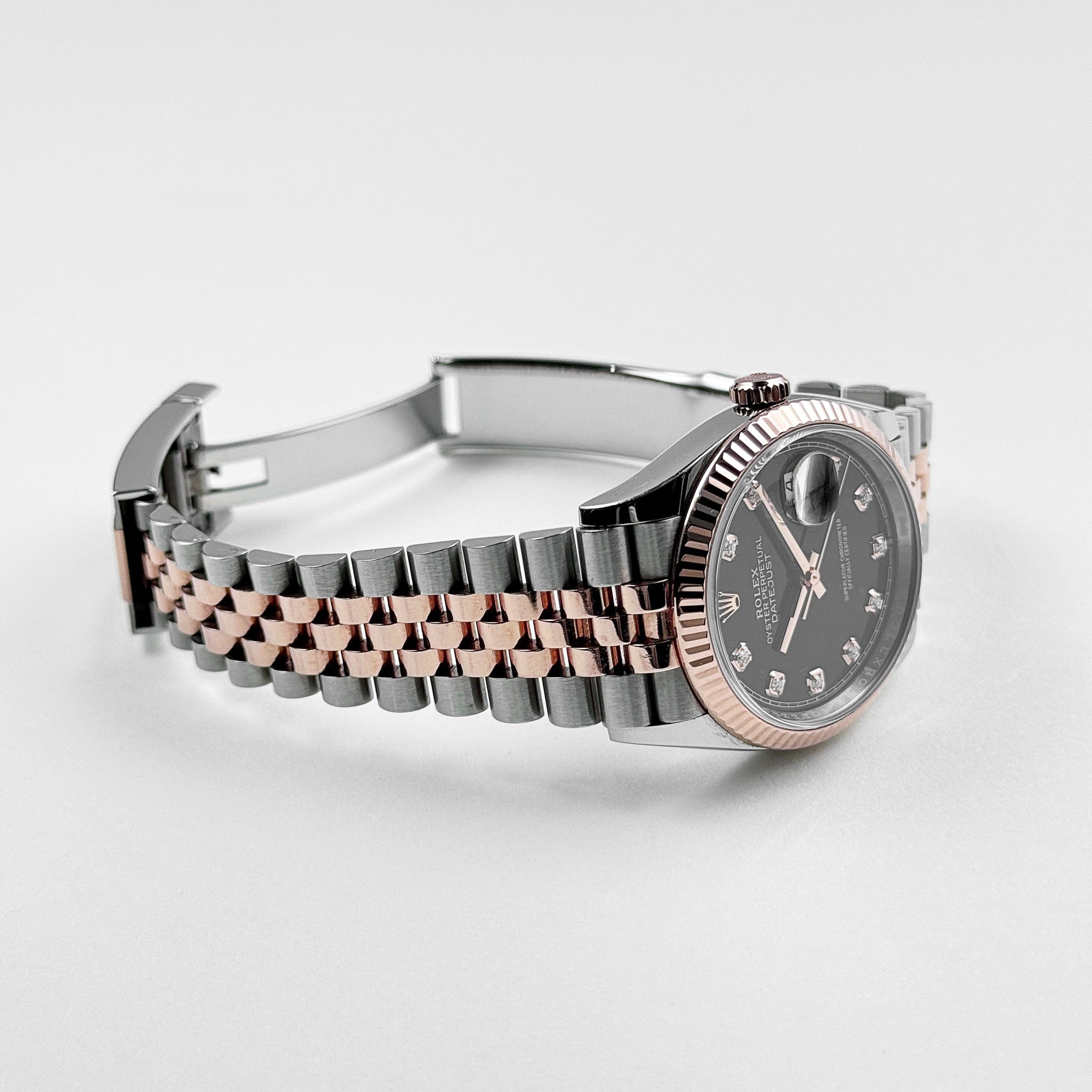 Datejust Rose Gold & Steel Jubilee Black Dial 36mm Product Image 3