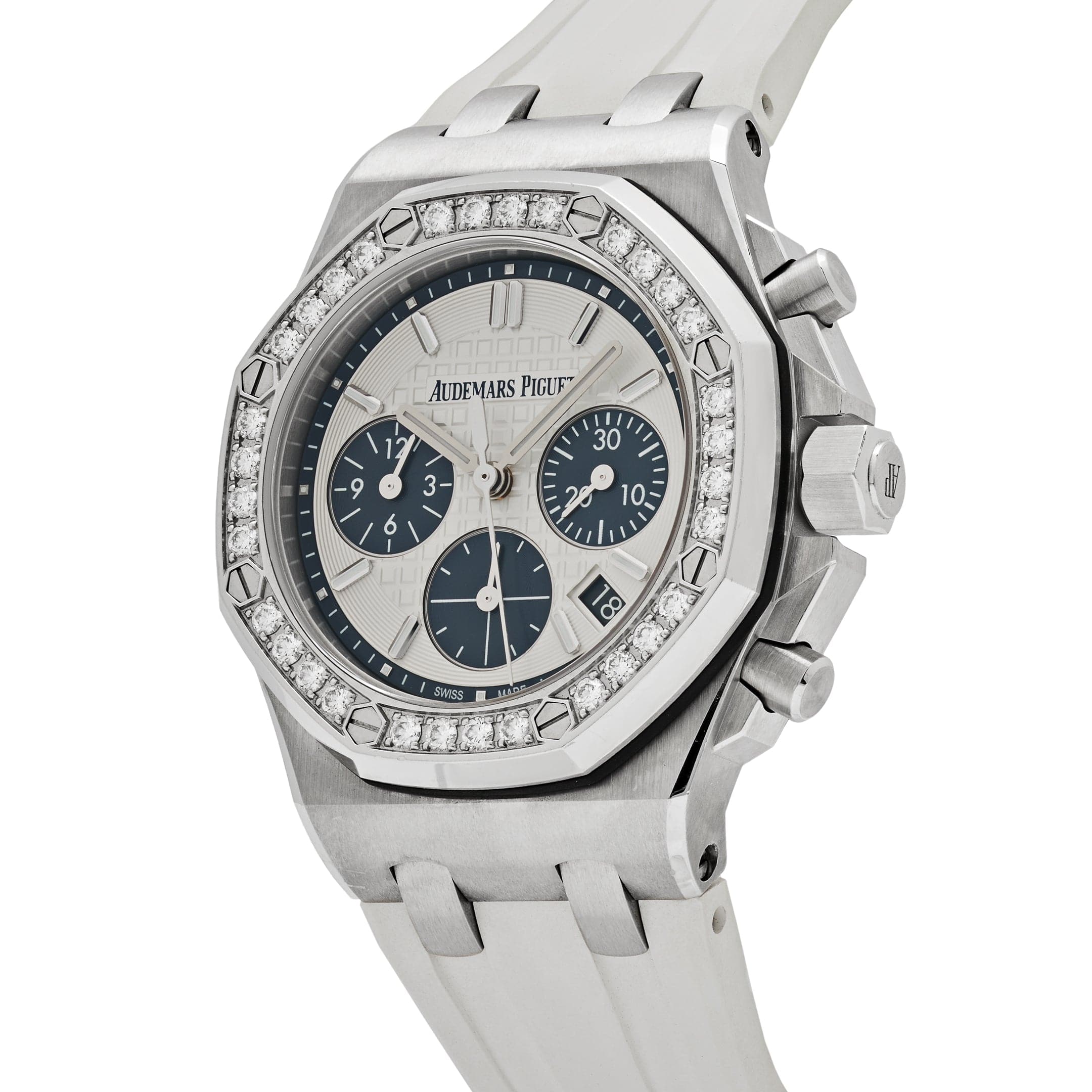 Royal Oak Offshore Lady Chronograph Steel Diamond Silver Dial 37mm Product Image 1