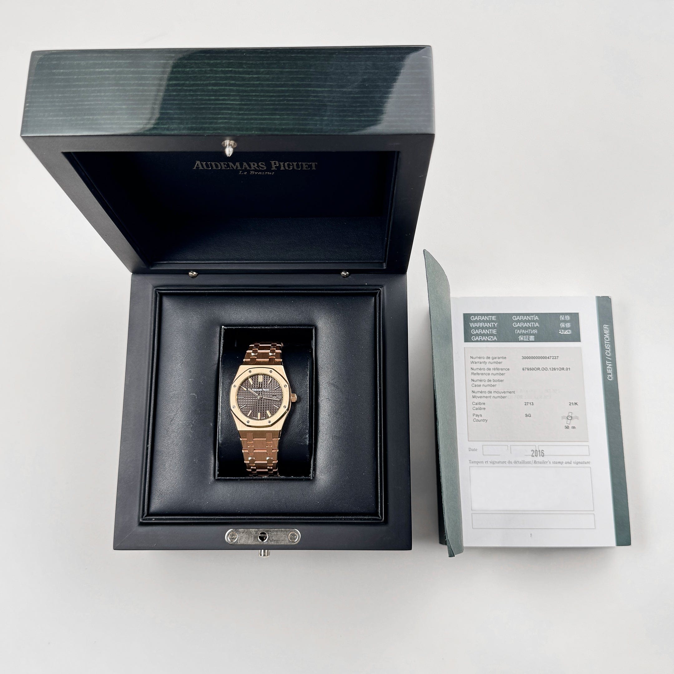Royal Oak Rose Gold Brown Dial 33mm Product Image 7