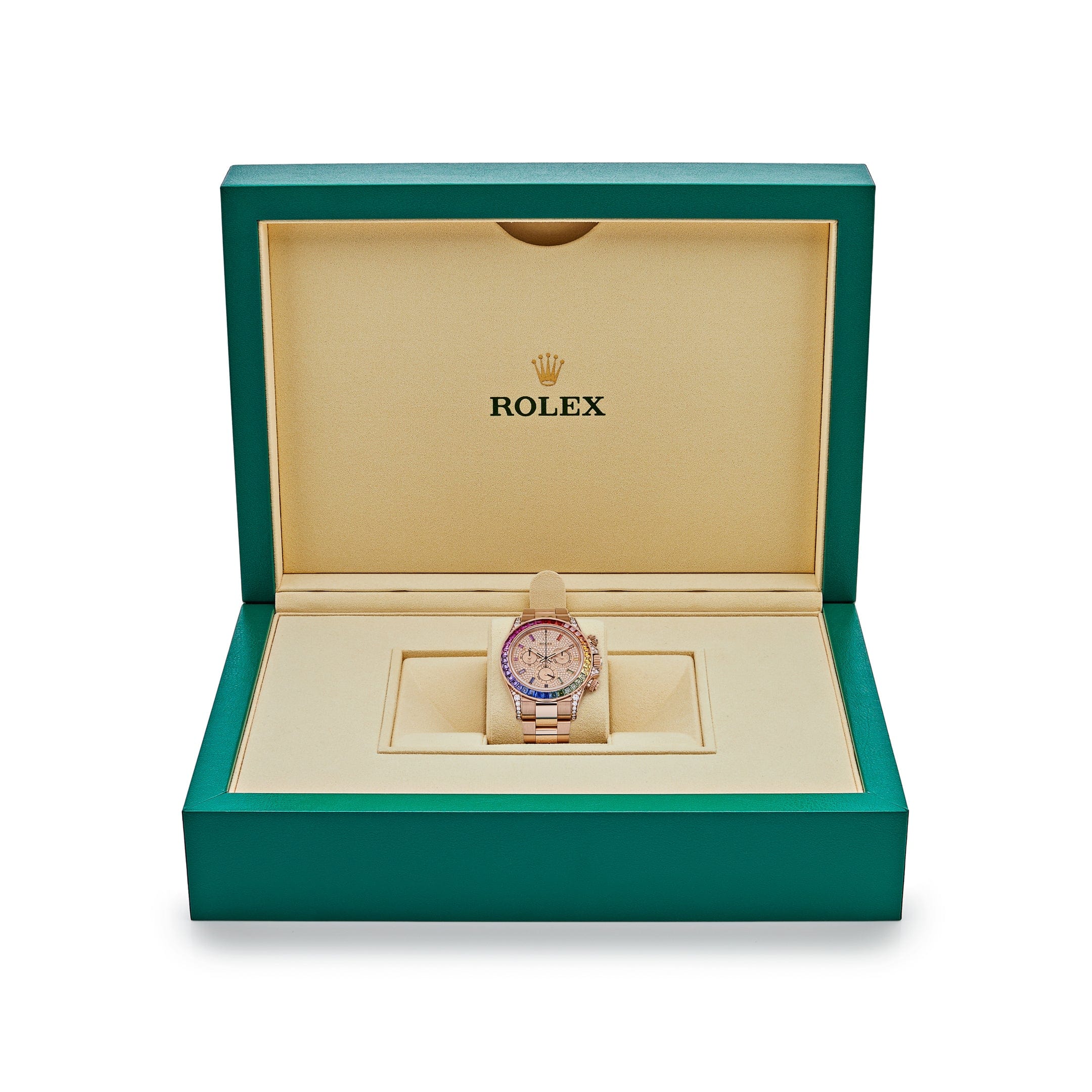 Daytona Rose Gold Rainbow Diamond Pave Dial 40mm Product Image 5