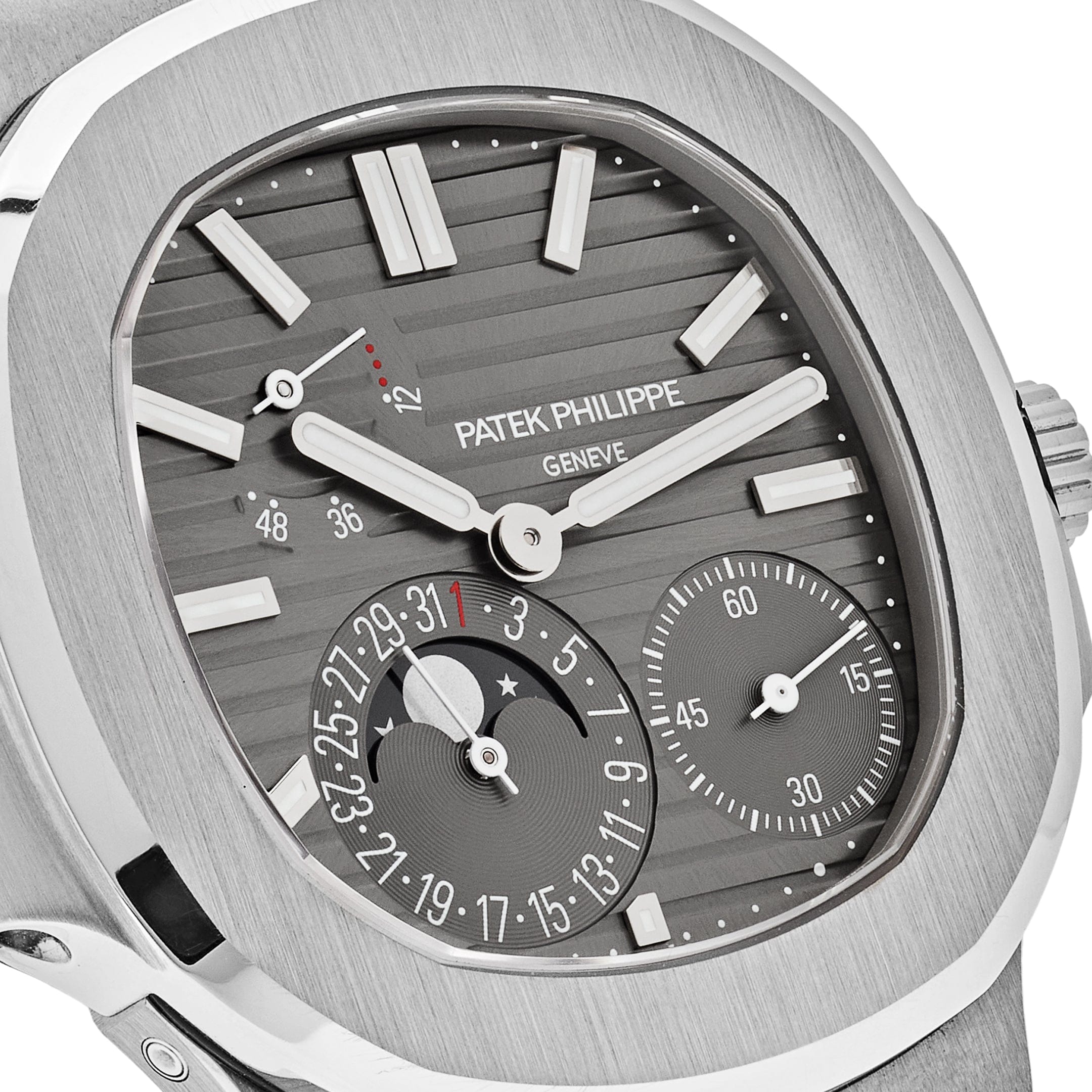 Nautilus Moonphase White Gold Grey Dial 40mm Product Image 3