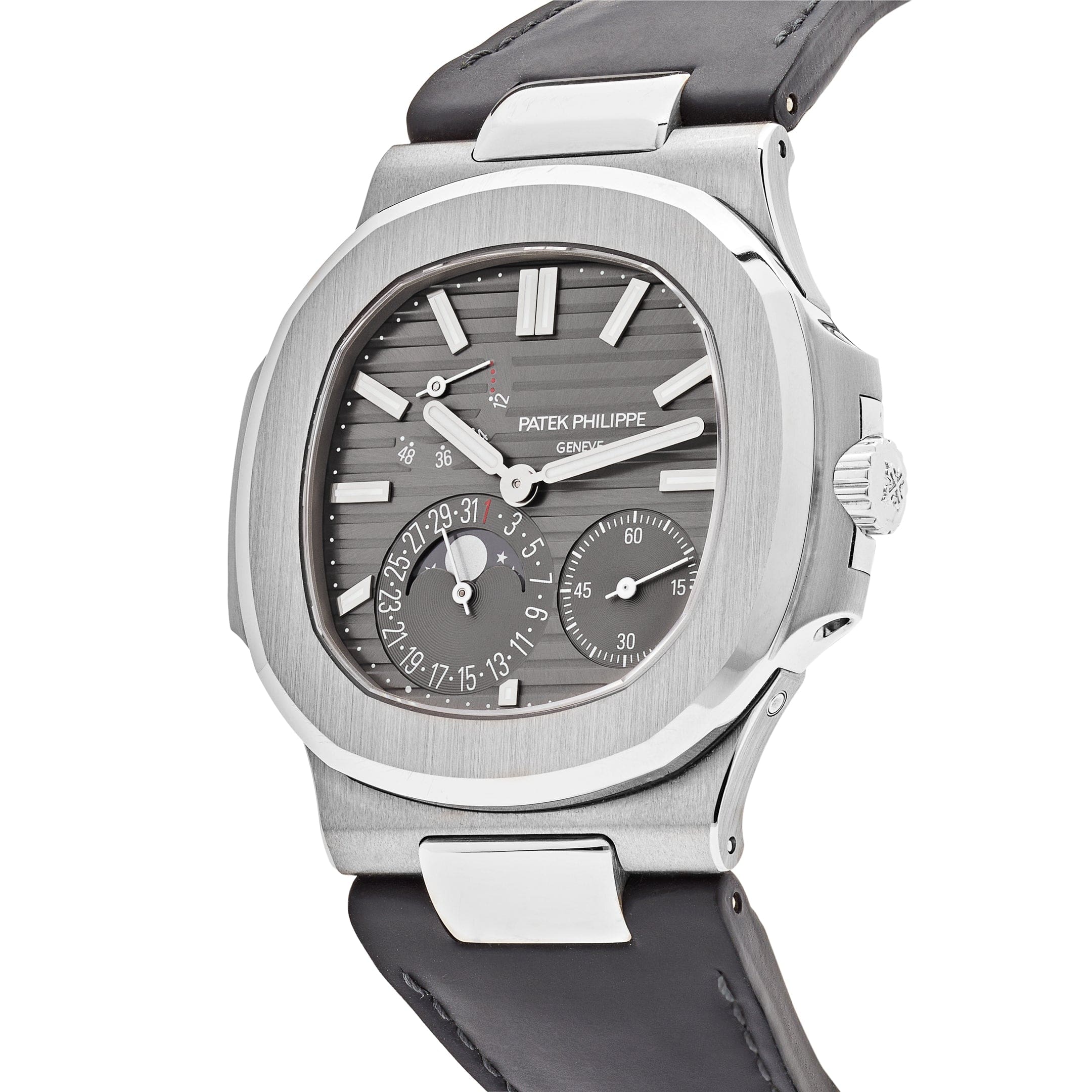 Nautilus Moonphase White Gold Grey Dial 40mm Product Image 1