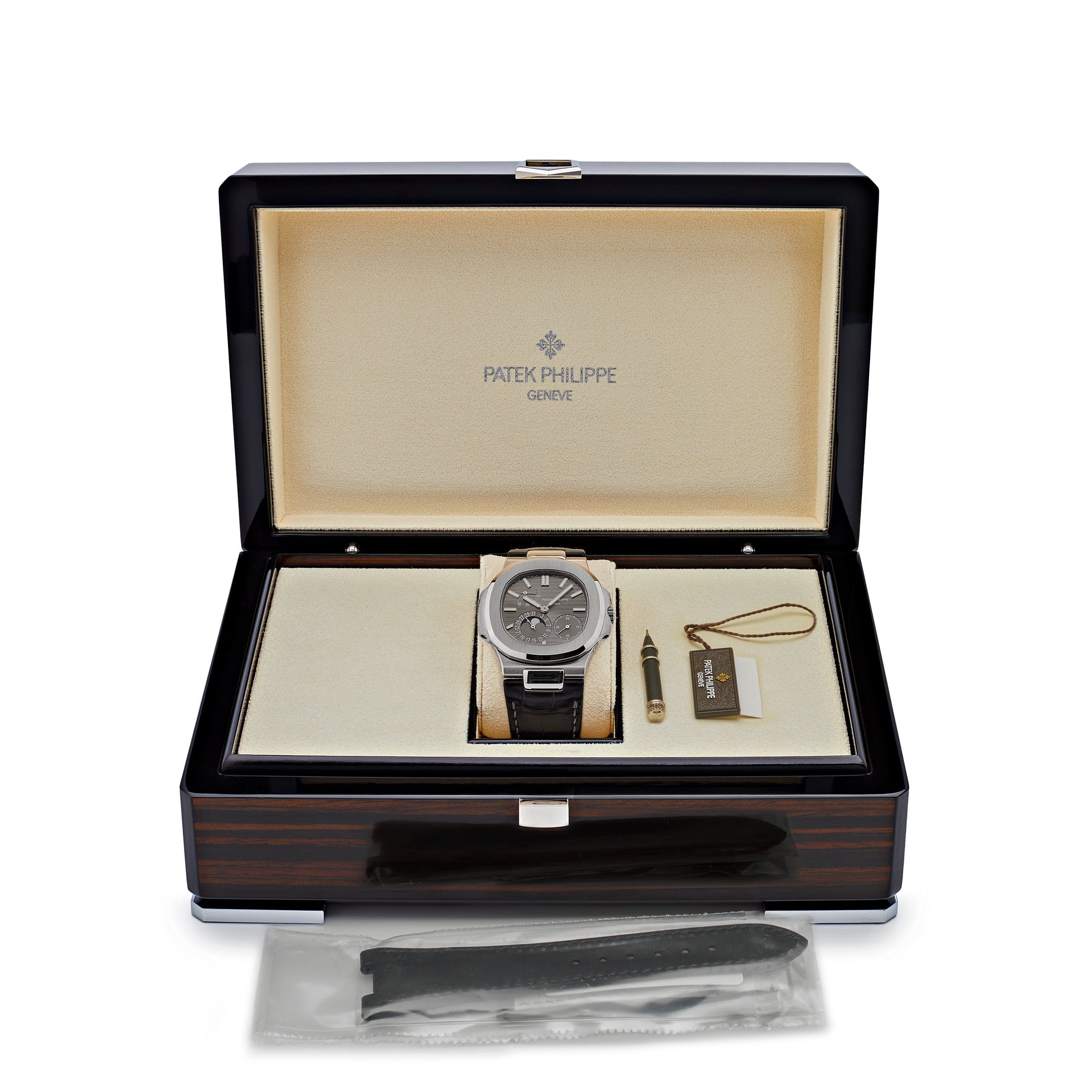 Nautilus Moonphase White Gold Grey Dial 40mm Product Image 5