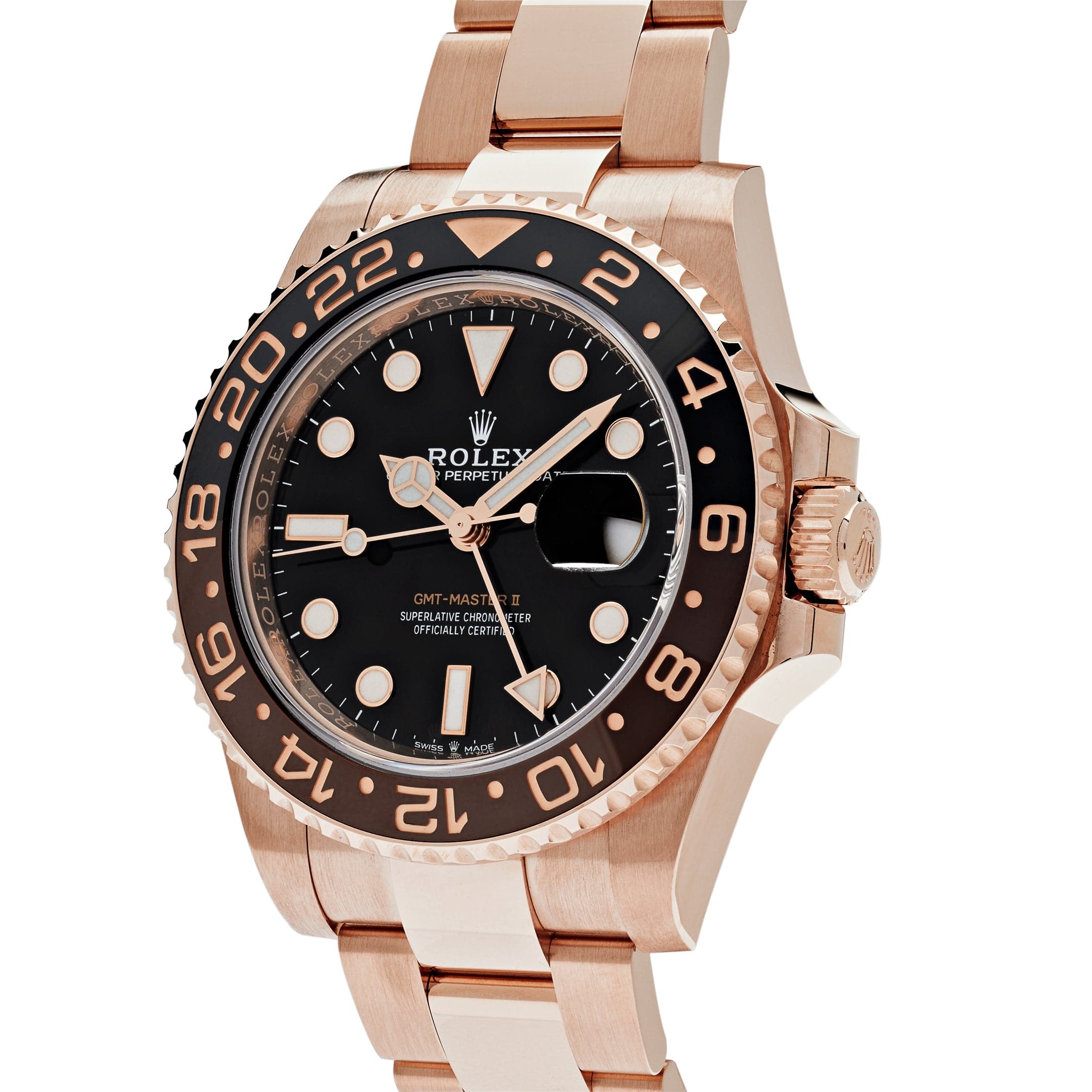 GMT-Master II "Rootbeer" Rose Gold Black Dial 40mm Product Image 1