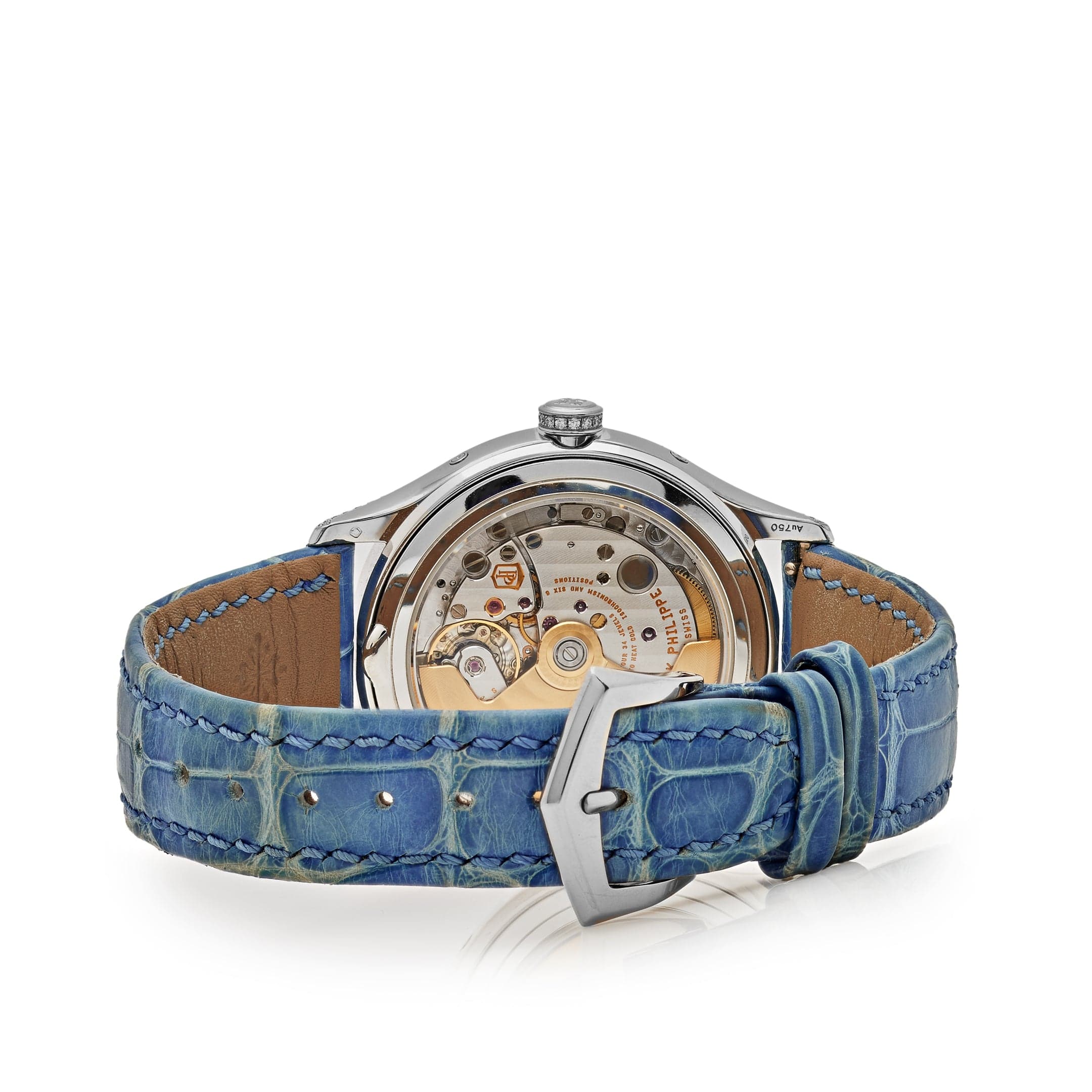 Annual Calendar White Gold Diamond Silver Dial 38mm Product Image 4